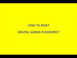 How to reset Drupal 7 admin user password easily from phpMyAdmin