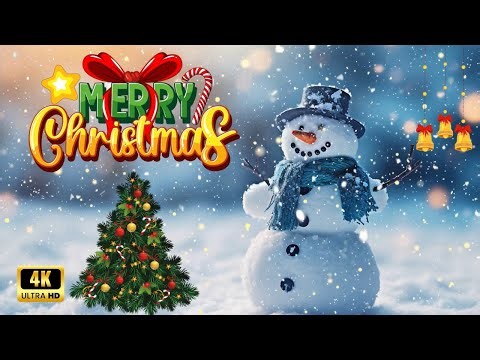 Merry Christmas Background Video Loop (1 Hour) - 4K Ultra HD Festive Screensaver