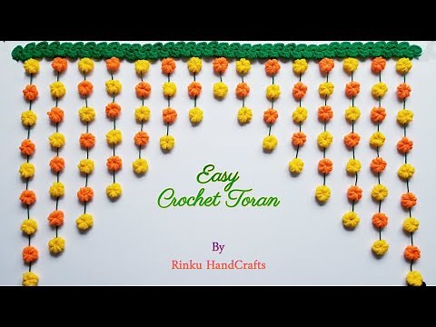 Easy Crochet Toran Design | New Door hanging Toran Pattern | Beautiful Door Toran Tutorial
