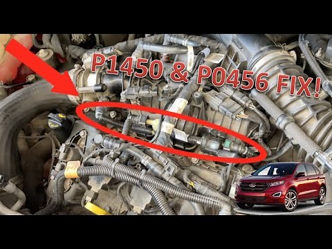 How To Replace Canister Purge Valve On A 2015-2017 Ford Edge 2.7L V6 Engine - P1450 & P0456 Code Fix