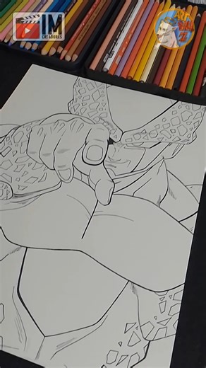 Cell drawing🔥#dragonball#drawing#cell#dbz#anime#artesanato#arte#artist#drawing#draw#goku#dragonball