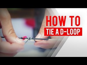 How to tie a d-loop on a compound bow for archery