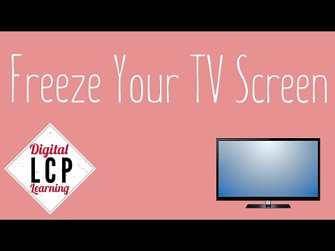 How To Freeze Your TV Screen