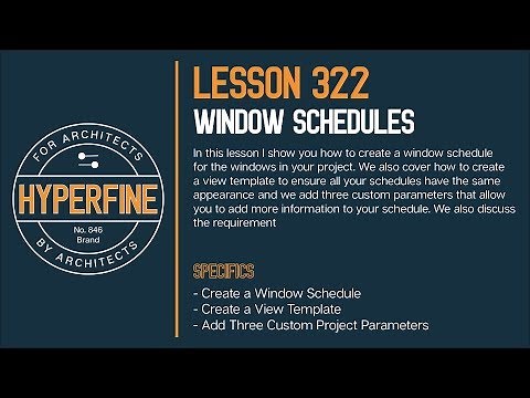 Revit Window Schedules and Custom Parameters