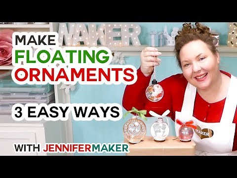 Make Easy Floating Ornaments with a Cricut