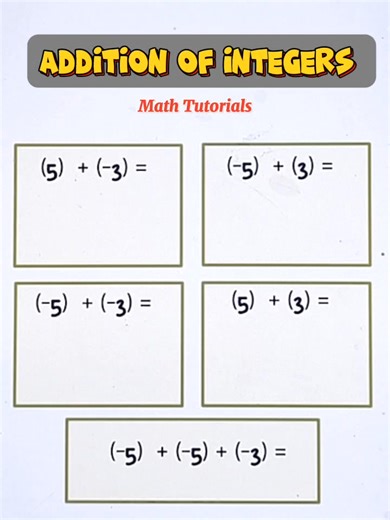 5.1K views · 47 reactions | Same signs? Just add!  Different signs? Subtract, then pick the winner’s sign! . #mathtricks #mathisfun #MathChallenge2025 #teachergon #Fractions #MathTrick #mathchallenge #mathstutorials #Math #mathteachergon #Mathhack #geometric #line #algebrateacher #basicalgebra #basicalgebra | Math Tutorials | Facebook