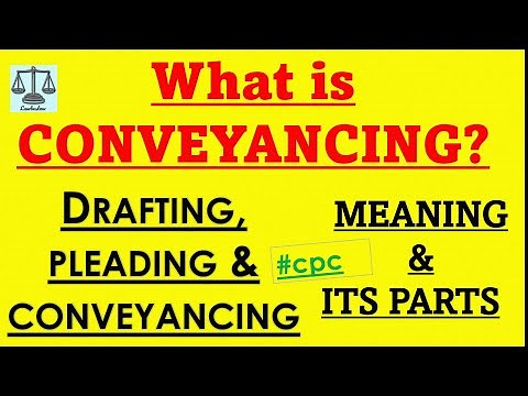 Conveyancing - Meaning & its Parts #law #cpc #conveyancing