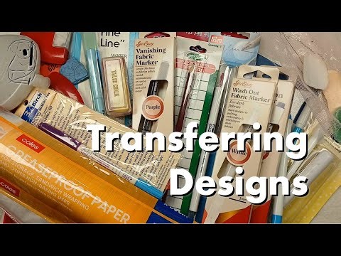 Transferring Designs or Getting Your Ideas on Fabric