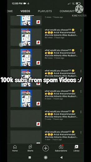 How To Get 100k Subs In 1 Month #subbots #spamvideos