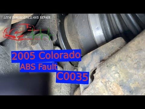 2005 Colorado ABS Fault C0035