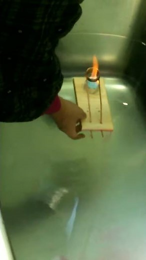 外燃機関　ポンポン船