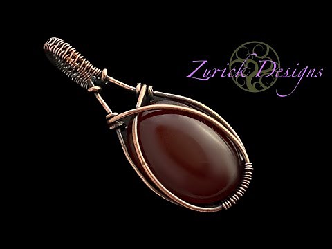 Wire Wrapping Tutorial- Simple Wire Wrapped Cabochon Pendant- Great For Beginners!