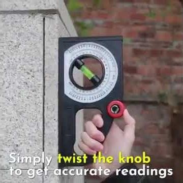 Slope measuring ruler