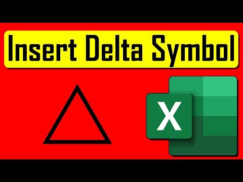 How To Insert Delta Symbol In Excel