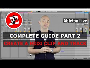 How to add a midi instrument and create a midi clip or track kn Ableton live