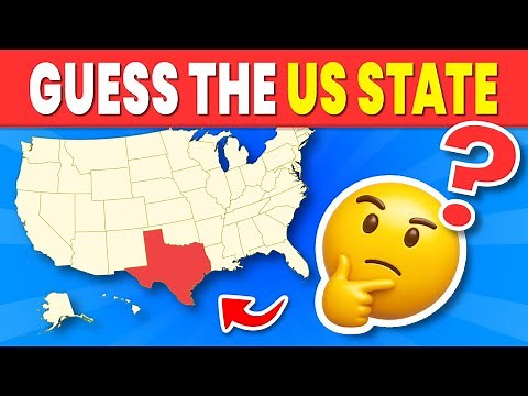 Guess the US State on the Map 🇺🇸 | 50 States Quiz