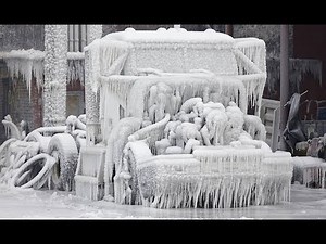 Big Cold Diesel Engines Starting Up and Sound