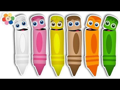 Learn Colors with Coloring Pages For Kids | Color Crew | BabyFirst TV