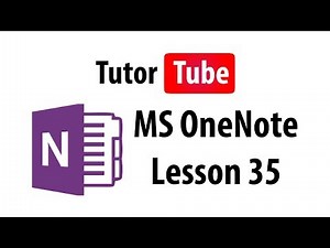 MS OneNote Tutorial - Lesson 35 - Table and Table Cell Formatting