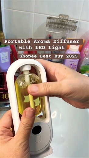 Portable Aroma Diffuser with LED Light | Unboxing & Review Shopee Best Buy 2025 #homefragrance #fyp