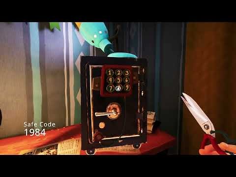 Hello Neighbor 2 - How to Solve the Safe Code & Find Key #1