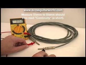 Technical Training, How to Test a Speaker Cable with a MultiMeter, the Basics