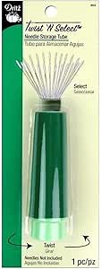 Amazon.com: Dritz 803 Twist 'N Select Needle Storage , Green