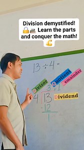 130K views · 1.7K reactions | Divide with ease!  Learn division basics and level up your math skills!  #MathReels #Division #LearningIsFun #StudyTips | Dann Carlo Pizarra Pili | Facebook