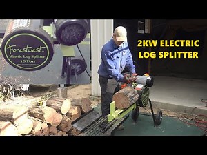 Using the ForestWest 15Ton Electric Log Splitter