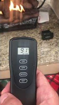 How to use remote for gas log fireplace
