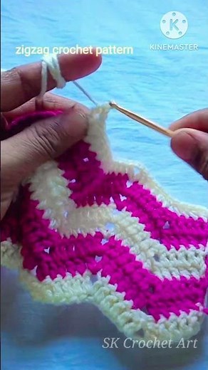 ZIGZAG Crochet Pattern for Beginners #crochet #shorts#youtubeshortsvideo