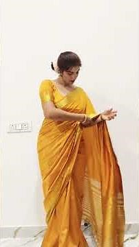 South Silk Saree Draping for Beginners || Easy Saree Draping Tutorial ||