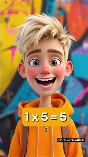 1x Times Table Song - Easy & Fun Way To Learn Multiplication Tables! #timestables #kidsfunlearning