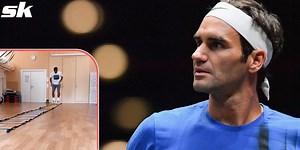 Watch: Roger Federer performs series of exercises in gym as he steps up rehab
