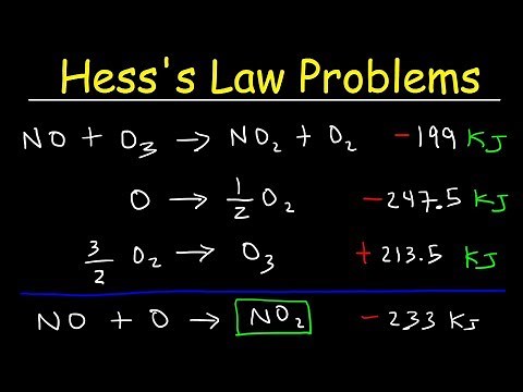 Hess's Law Problems & Enthalpy Change - Chemistry