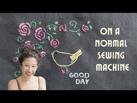 How to do freehand embroidery with a sewing machine