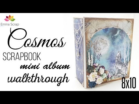 Cosmos Scrapbook Mini Album Walkthrough ( emmascrap.fr )