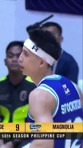 Alec Stockton DRAINS EARLY TRIPLES for Converge vs Magnolia in 1Q | PBA Season 50 Philippine Cup