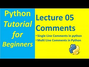 Comments in Python | Single Line and Multi Line Comments in Python