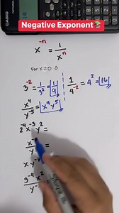 10K views · 921 reactions | Law of Exponents: Negative Exponent Rule #math | Prof Math Wizard | Facebook