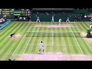 Djokovic v Federer sensational rally - Wimbledon 2014