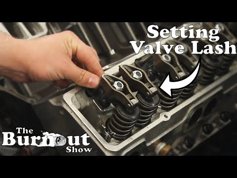 Installing Rocker Arms, Push Rods, And Setting Valve Lash On A Chevy 350 - Rebuilding The 350