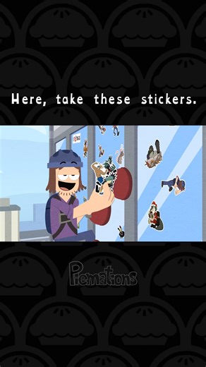 @piemations on Instagram: "Sticker Man  #piemation #animation"