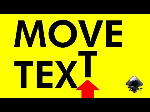 INKSCAPE: How To Move TEXT