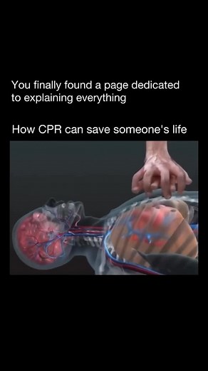 Explaining on Instagram: "Follow (us) @Explaining to learn something NEW everyday 🧠💫 CPR, or Cardiopulmonary Resuscitation, is an emergency procedure used when someone’s heart stops beating. To do CPR, place the heel of your hand on the center of the chest, put your other hand on top, and push hard and fast at a rate of about 100–120 compressions per minute. If trained, give two rescue breaths after every 30 compressions. CPR helps keep blood and oxygen flowing until professional help arrives,