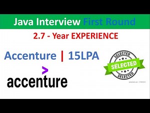 First Round | Java Developer Interview in Accenture experience
