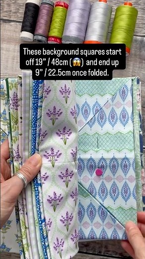 I’m making a Cathedral Window quilt - using the traditional folding method 💕
