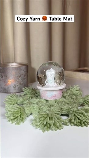 ⚪️ Cozy Yarn Table Mat • DIY Crafting at Home