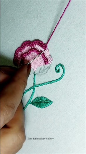 Amazing Easy Flower Embroidery for Beginners | Step-by-Step Hand Stitching | Easy Embroidery Gallery