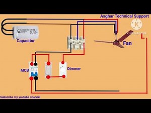 ceiling fan capacitor connection diagram.